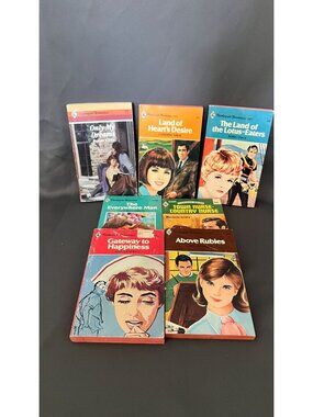 Vintage Harlequin Romance Paperback Book Lot Of 7 Titles From 1960s-1970s